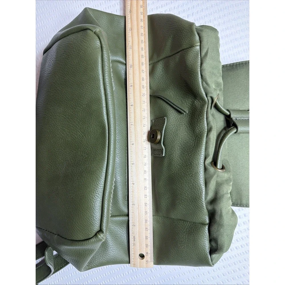Small Backpack Purse Camo Green Universal Thread Faux Leather